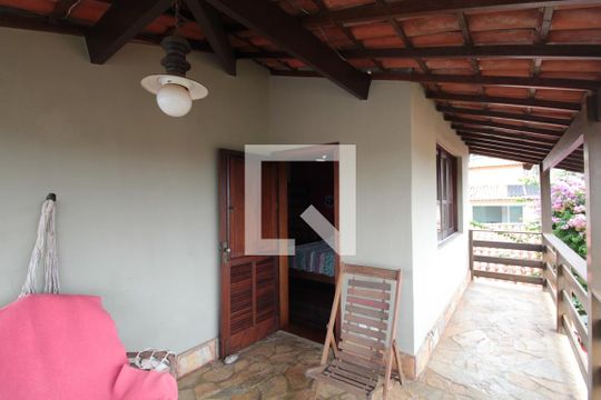 Casa 1 - Varanda da Suite de casa à venda com 3 quartos, 304m² em Garças, Belo Horizonte