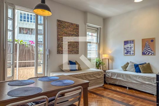 Sala de Jantar de apartamento à venda com 2 quartos, 80m² em Laranjeiras, Rio de Janeiro