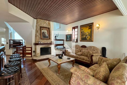 Sala de casa de condomínio à venda com 4 quartos, 600m² em Residencial Zero (tambore), Santana de Parnaíba