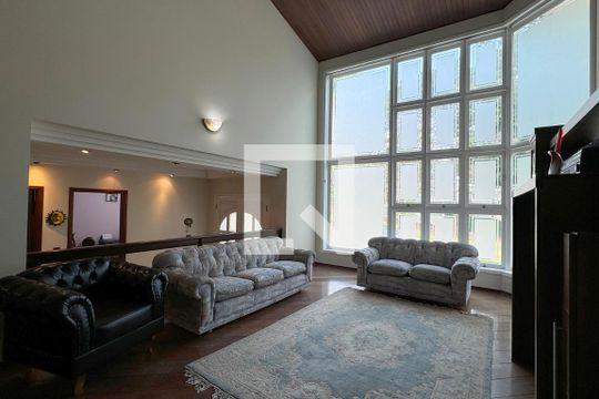 Sala de casa de condomínio à venda com 4 quartos, 600m² em Residencial Zero (tambore), Santana de Parnaíba