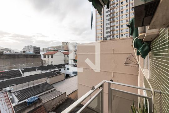 Varanda da Sala de apartamento à venda com 1 quarto, 61m² em Vila Isabel, Rio de Janeiro