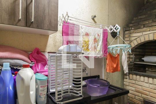 Área de Serviço - Churrasqueira de casa de condomínio à venda com 2 quartos, 65m² em Limoeiro, São Paulo