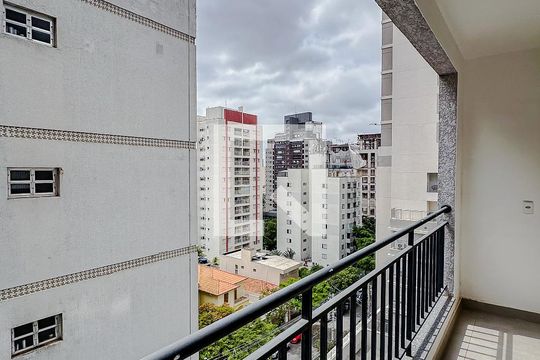 Varanda da Sala de kitnet/studio para alugar com 1 quarto, 32m² em Vila Mariana, São Paulo