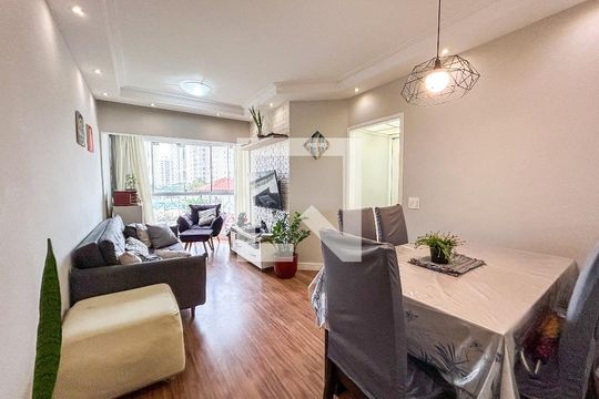 Sala/ Sala de Jantar de apartamento à venda com 3 quartos, 75m² em Vila Isa, São Paulo