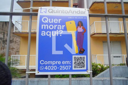 Placa de apartamento à venda com 1 quarto, 48m² em Bom Jesus, Porto Alegre