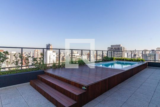 Área comum - Piscina de apartamento à venda com 1 quarto, 48m² em Cerqueira César, São Paulo