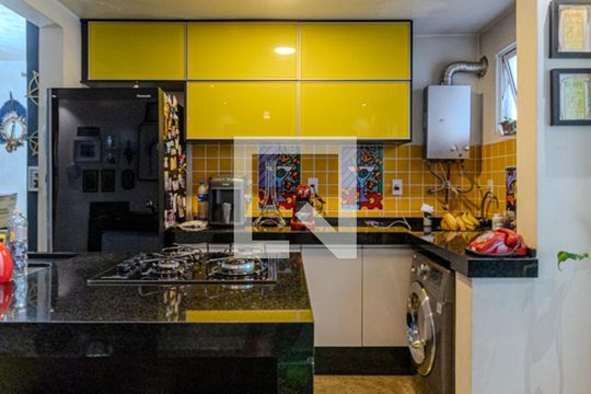 Cozinha de apartamento à venda com 1 quarto, 52m² em República, São Paulo