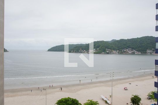 Vista da Sala de kitnet/studio para alugar com 1 quarto, 35m² em Centro, São Vicente