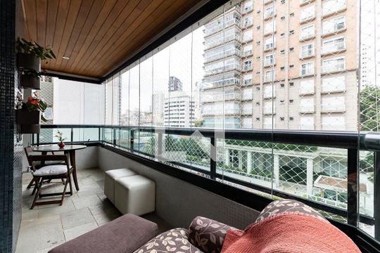 Varanda da Sala de apartamento para alugar com 4 quartos, 210m² em Aclimação, São Paulo