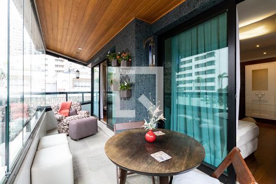Varanda da Sala de apartamento para alugar com 4 quartos, 210m² em Aclimação, São Paulo