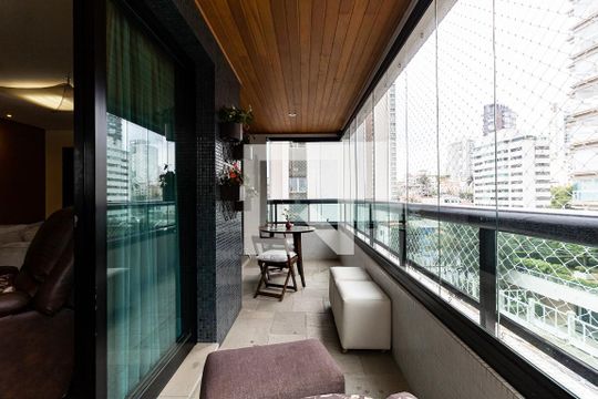 Varanda da Sala de apartamento para alugar com 4 quartos, 210m² em Aclimação, São Paulo