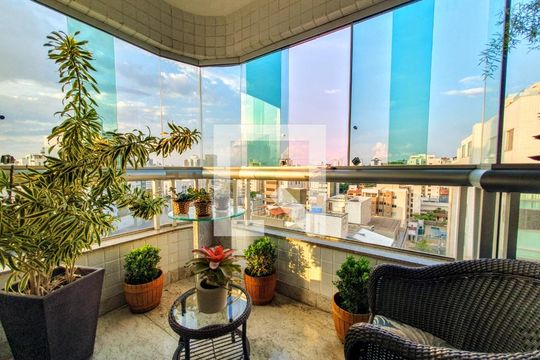 Varanda - Sala de apartamento à venda com 5 quartos, 255m² em União, Belo Horizonte