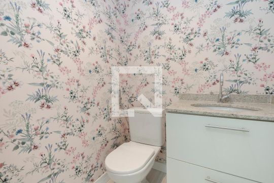 Lavabo de apartamento para alugar com 2 quartos, 100m² em Brooklin Paulista, São Paulo