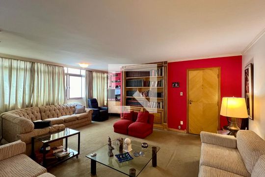 Sala de apartamento à venda com 3 quartos, 180m² em Jardim Paulista, São Paulo