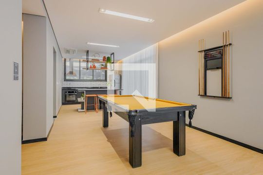 Área comum de kitnet/studio para alugar com 1 quarto, 27m² em Cerqueira César, São Paulo