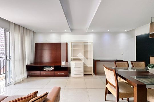 Sala de apartamento à venda com 2 quartos, 70m² em Vila Valparaíso, Santo André