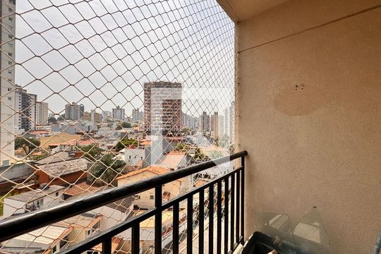 Sacada Sala de apartamento à venda com 2 quartos, 70m² em Vila Valparaíso, Santo André