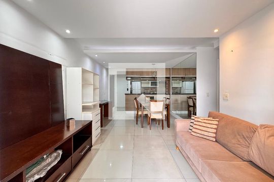 Sala de apartamento à venda com 2 quartos, 70m² em Vila Valparaíso, Santo André