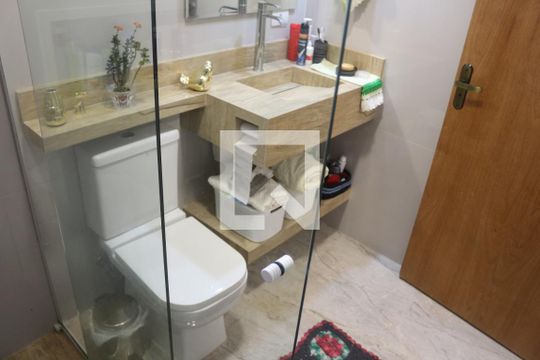 Banheiro da Suíte 1 de casa à venda com 3 quartos, 185m² em Santa Maria, São Caetano do Sul