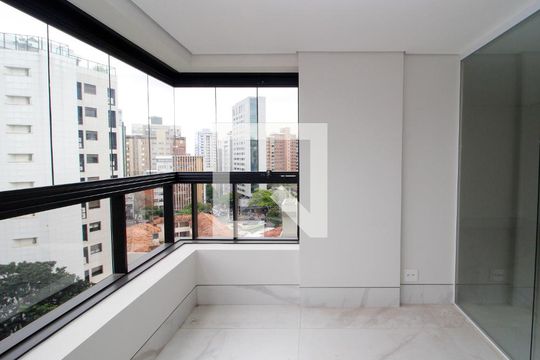 Varanda da Sala de apartamento para alugar com 2 quartos, 150m² em Serra, Belo Horizonte