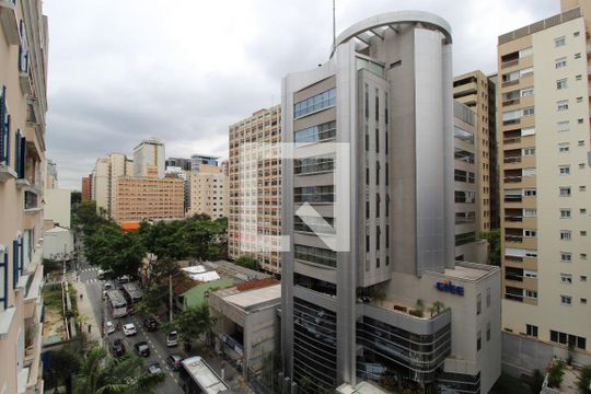 Vista da Sala de apartamento para alugar com 3 quartos, 135m² em Itaim Bibi, São Paulo