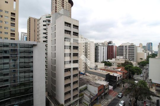 Vista da Sala de apartamento para alugar com 3 quartos, 135m² em Itaim Bibi, São Paulo