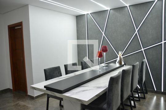 Sala de casa para alugar com 4 quartos, 435m² em Santa Maria, São Caetano do Sul
