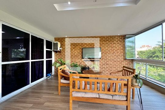 Varanda de apartamento à venda com 3 quartos, 140m² em Recreio dos Bandeirantes, Rio de Janeiro