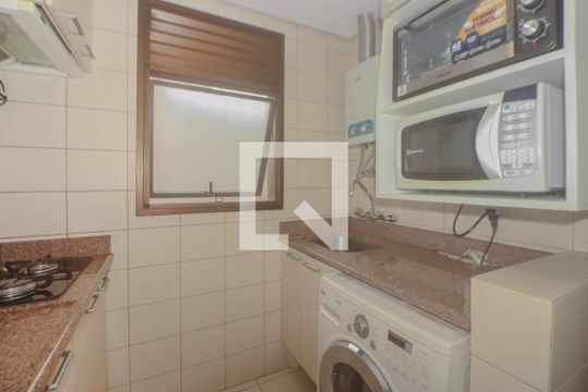 Cozinha e Área de Serviço de apartamento para alugar com 1 quarto, 41m² em Passo da Areia, Porto Alegre