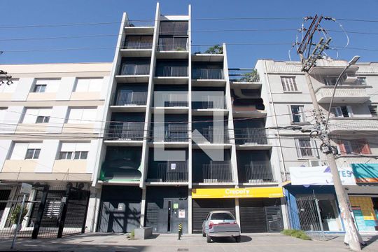 Fachada de kitnet/studio à venda com 1 quarto, 30m² em Cidade Baixa, Porto Alegre