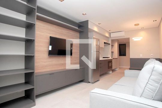 Studio - Sala de kitnet/studio à venda com 1 quarto, 30m² em Cidade Baixa, Porto Alegre