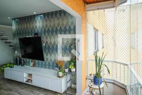 Varanda da sala de apartamento à venda com 3 quartos, 220m² em Santa Maria, São Caetano do Sul
