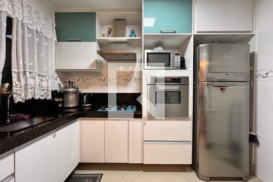 Cozinha de apartamento à venda com 4 quartos, 140m² em Vila Metalúrgica, Santo André