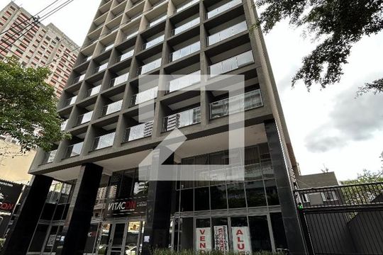 Fachada do Prédio de kitnet/studio para alugar com 1 quarto, 24m² em Pompeia, São Paulo