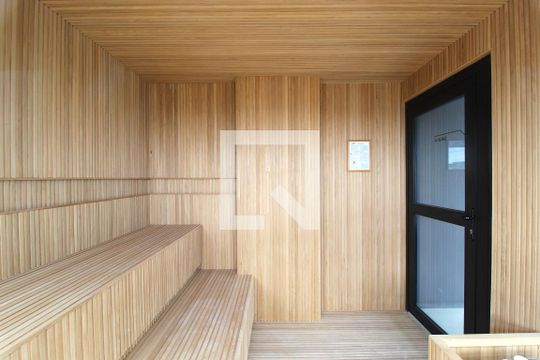 Área Comum - Sauna de kitnet/studio para alugar com 1 quarto, 29m² em Indianópolis, São Paulo