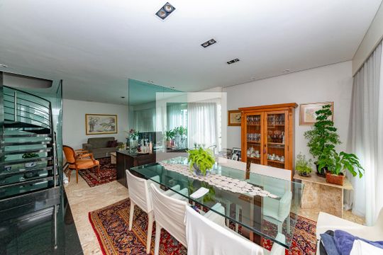 Sala 2 de apartamento à venda com 3 quartos, 176m² em Belvedere, Belo Horizonte