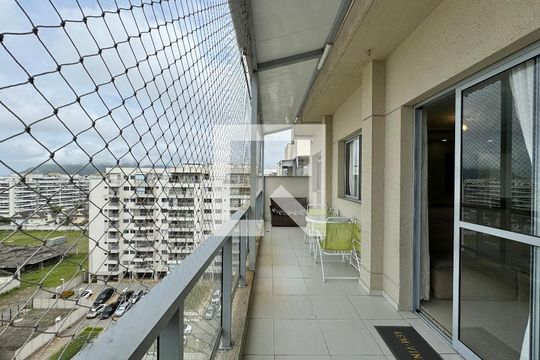 Varanda de apartamento à venda com 3 quartos, 165m² em Recreio dos Bandeirantes, Rio de Janeiro