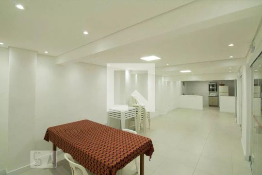 Área comum - Salão de festas de apartamento para alugar com 1 quarto, 46m² em Bela Vista, São Paulo