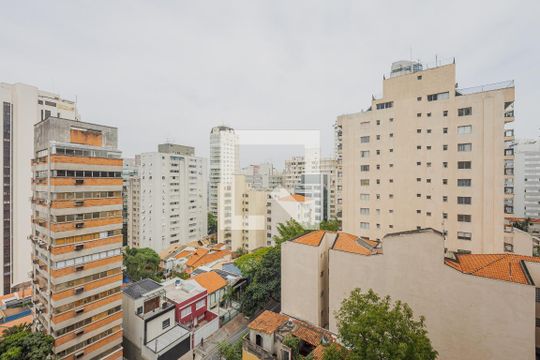 Vista da Varanda de apartamento para alugar com 1 quarto, 40m² em Jardim Paulista, São Paulo