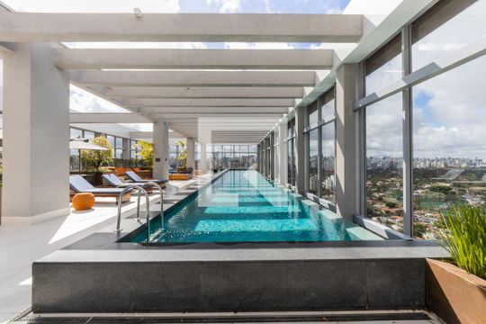 Piscina de apartamento para alugar com 1 quarto, 41m² em Pinheiros, São Paulo