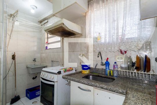 Cozinha de apartamento à venda com 2 quartos, 51m² em Brás, São Paulo