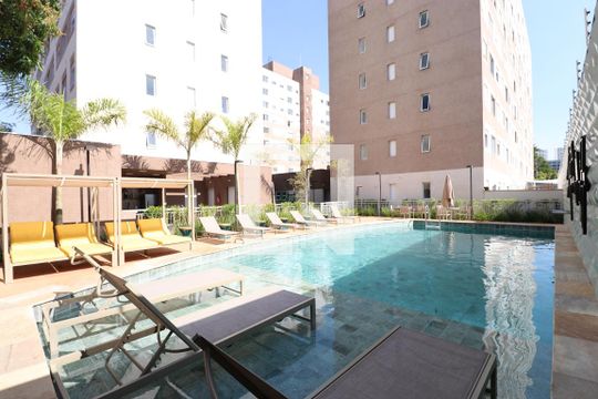 Área comum - Piscina de apartamento para alugar com 2 quartos, 37m² em Lapa de Baixo, São Paulo