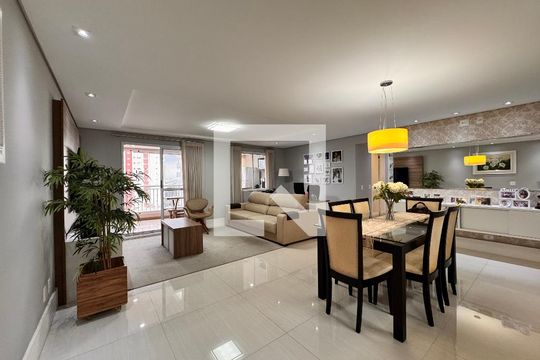 Sala de apartamento à venda com 3 quartos, 115m² em Vila Valparaíso, Santo André