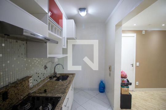 Cozinha de apartamento para alugar com 2 quartos, 48m² em Jardim das Oliveiras, São Paulo