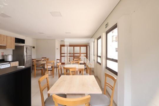 Área comum - Churrasqueira de apartamento à venda com 3 quartos, 136m² em Centro, Canoas
