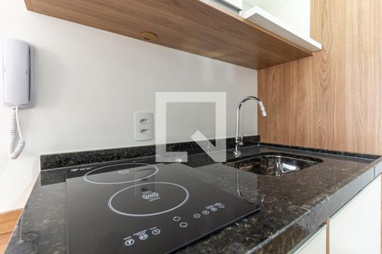 Cozinha de kitnet/studio à venda com 1 quarto, 27m² em República, São Paulo