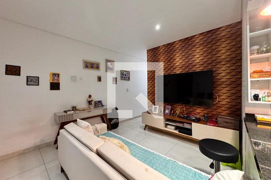 Sala de apartamento à venda com 2 quartos, 100m² em Jardim das Maravilhas, Santo André