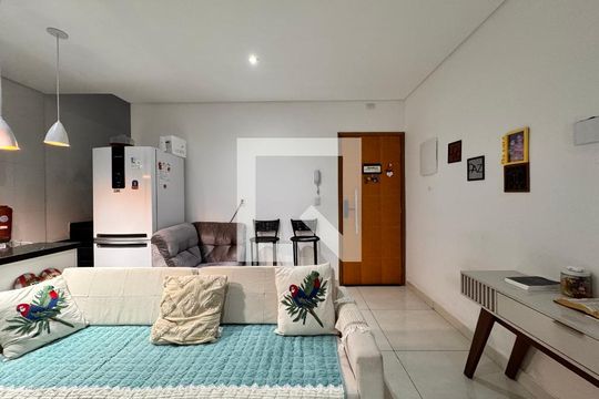 Sala de apartamento à venda com 2 quartos, 100m² em Jardim das Maravilhas, Santo André