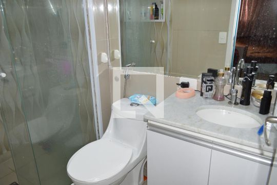 Banheiro da Suíte de apartamento à venda com 1 quarto, 55m² em Vila Independência, São Paulo