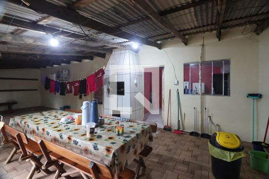 Área comum - Churrasqueira de casa para alugar com 1 quarto, 130m² em Harmonia, Canoas